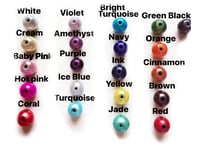 Image 2 of Glow Bead Single Drop Earrings