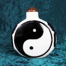 Image of VINTAGE CHINESE PEKING SNUFF BOTTLE: YIN & YANG OVERLAY