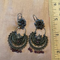 Image 2 of MEXICAN SILVER EARRINGS WITH BIRDS