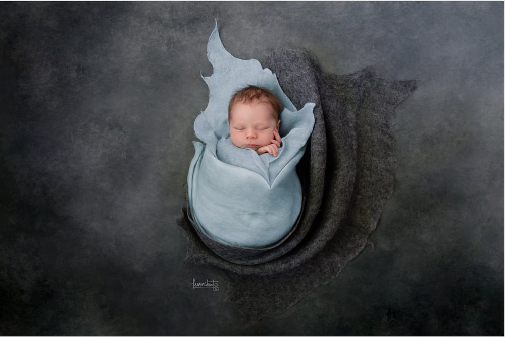 Image of Steel Blue and Grey 3pc felted set (value of $162)