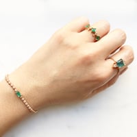 Image 4 of Stardust Emerald Tennis Bracelet