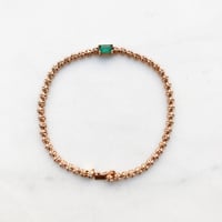 Image 1 of Stardust Emerald Tennis Bracelet