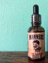 Image 2 of "THE BARBERSHOP" Premium Beard Oil - Amber Dropper Bottle