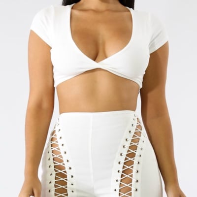 Image of Twisted crop top