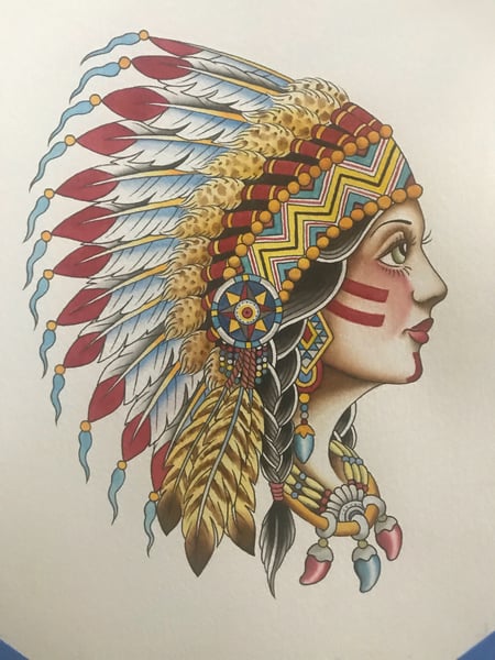 Image of Native American girl