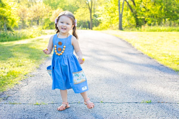 Image of Pocket Full of Sunshine Little Girls Dress