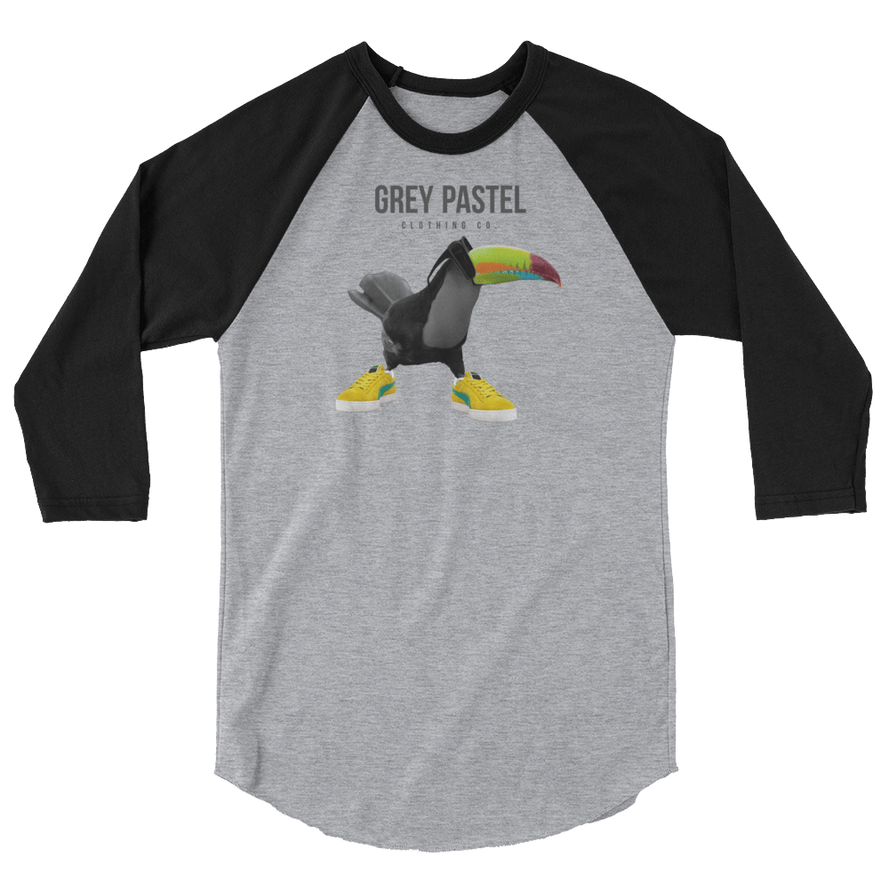 Grey Pastel "Gary Paul" Raglan Tee