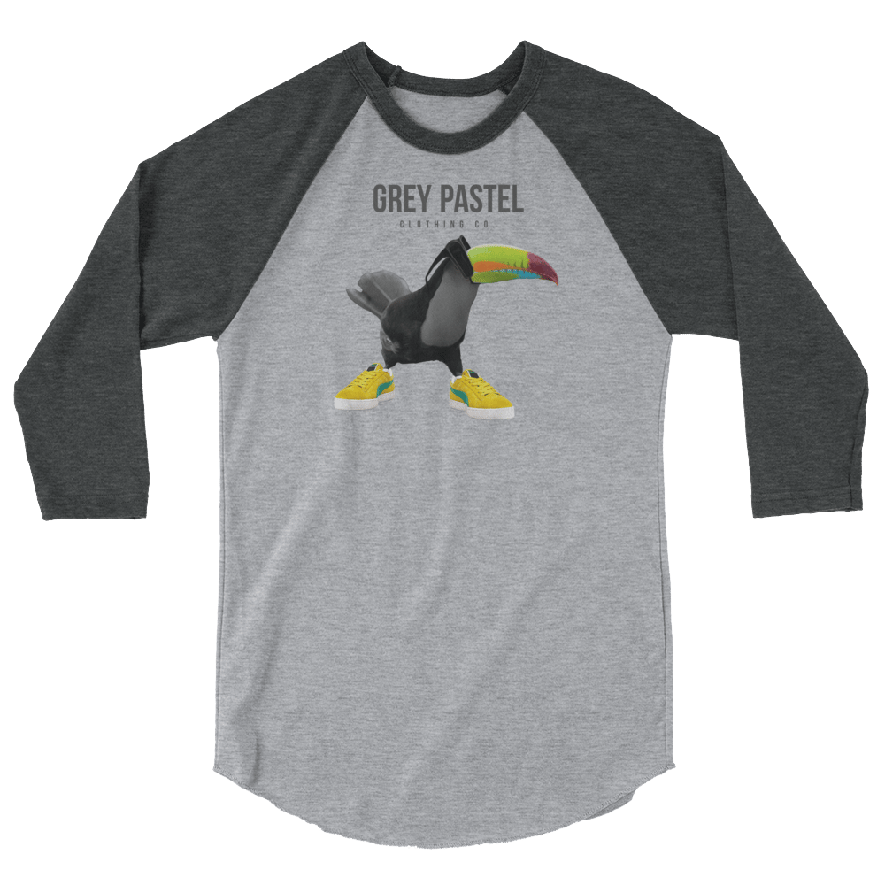 Grey Pastel "Gary Paul" Raglan Tee