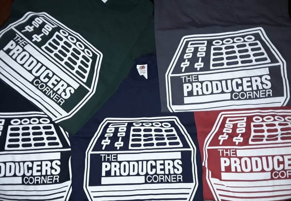 Image of The Producers Corner T-Shirts ($30.00) Long Sleeve T-Shirts (35.00)