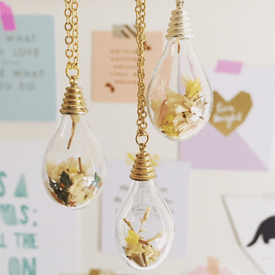 Image of Handmade Glass Bulb Necklace