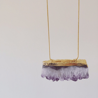 Image of Amethyst Statement Necklace