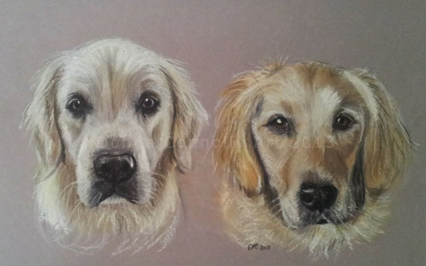 Image of Pet Portrait Commission (Double)