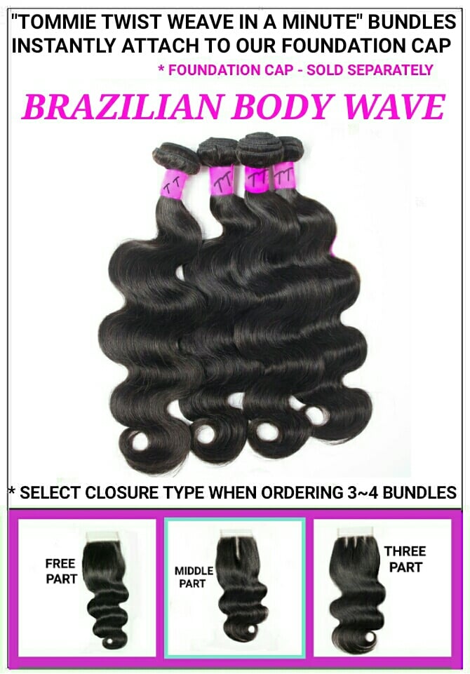 Image of BRAZILIAN BODY WAVE: BUNDLES / CLOSURES