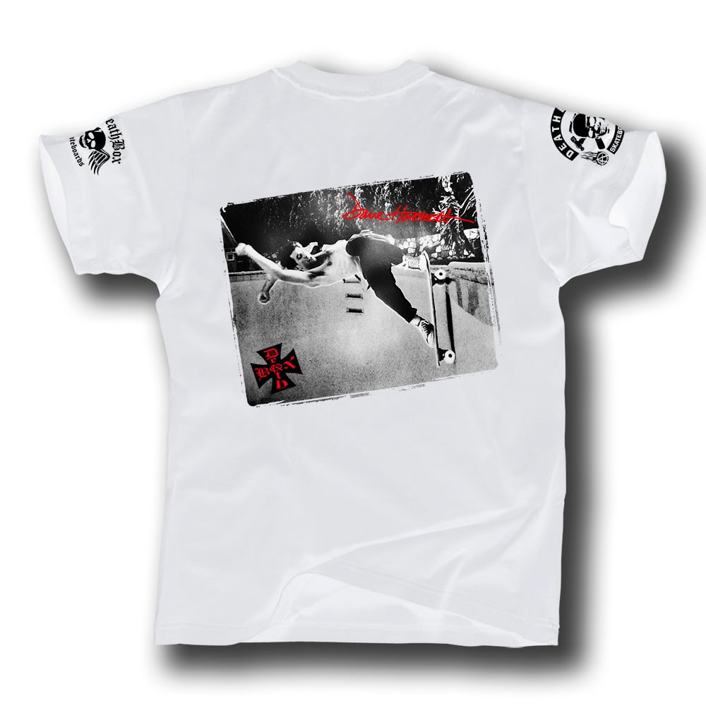 Image of DAVE HACKETT SKATEBOARD HALL OF FAME WHITE TEE