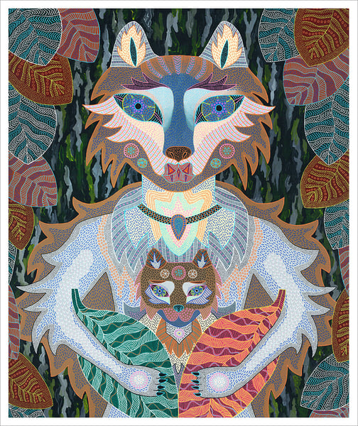 Image of Wolf giclee print