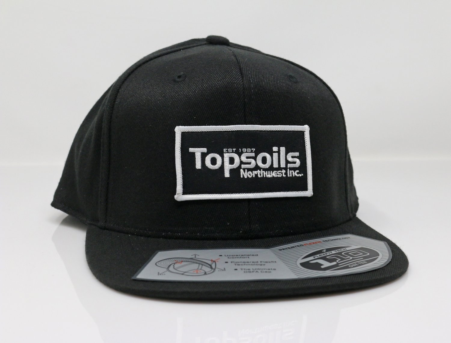 Image of TNW FlexFit Snapback Rectangle Logo Black