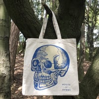 Image 1 of House of Hawks skully shopper in blue