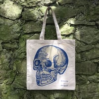 Image 2 of House of Hawks skully shopper in blue