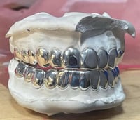 Image 2 of 12/12 Solid Silver Top and bottom set 