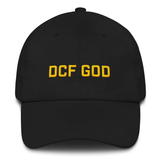 Image of dcf god dad hat (black)