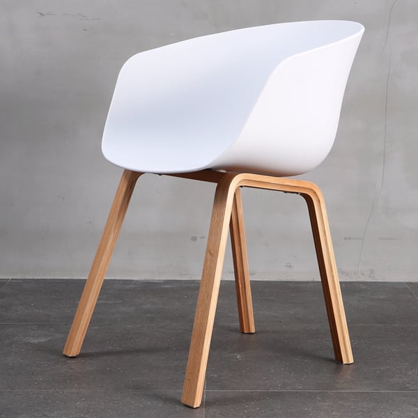 Image of Polypropylene Coffee Chair Office Chair Dinning Chair Business Chair Beech Legs with Fashion Design