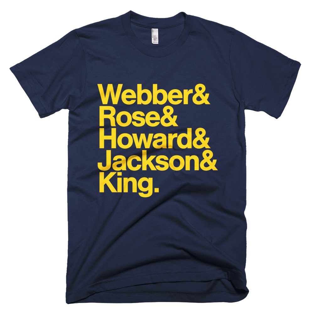 michigan fab 5 shirt