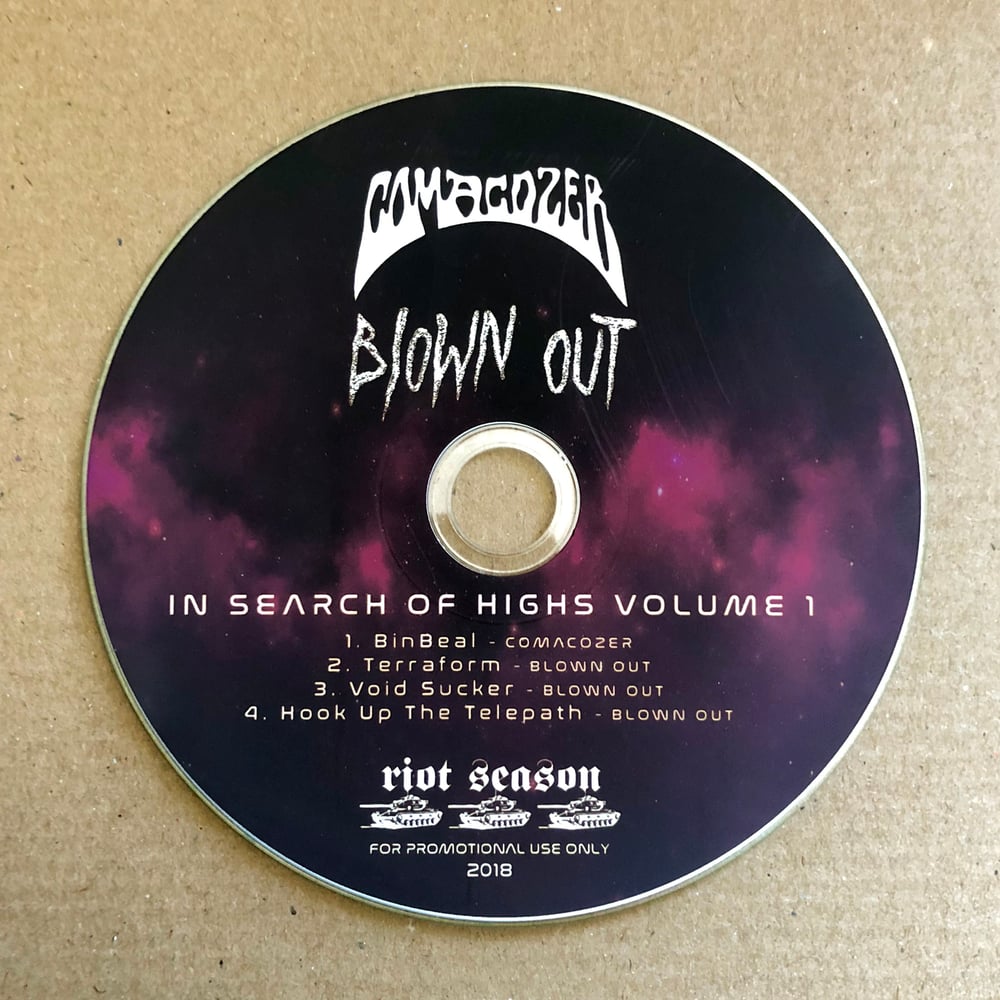 BLOWN OUT / COMACOZER 'In Search Of Highs Volume 1' Promo CD-R