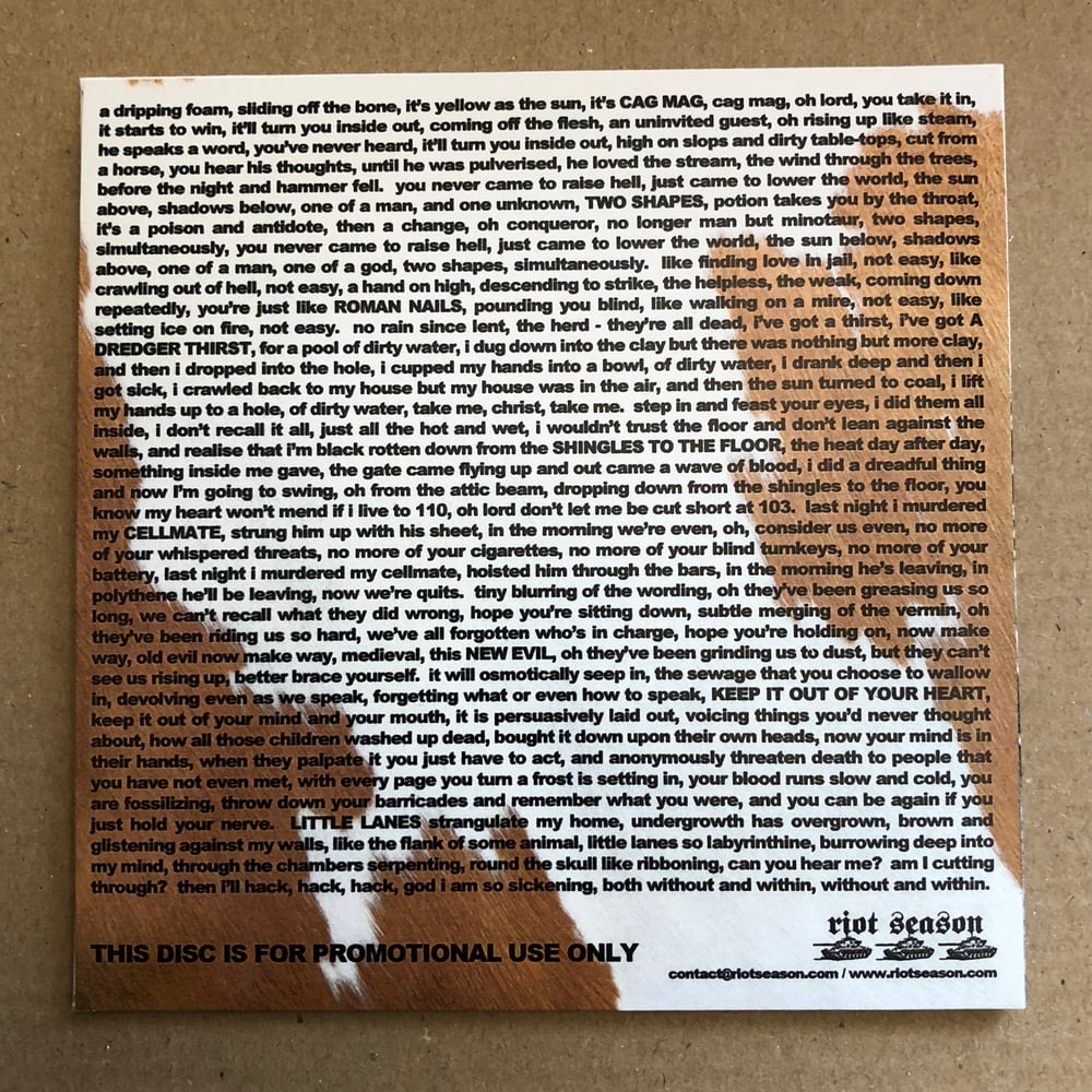 HENRY BLACKER 'The Making Of Junior Bonner' Promo CD-R