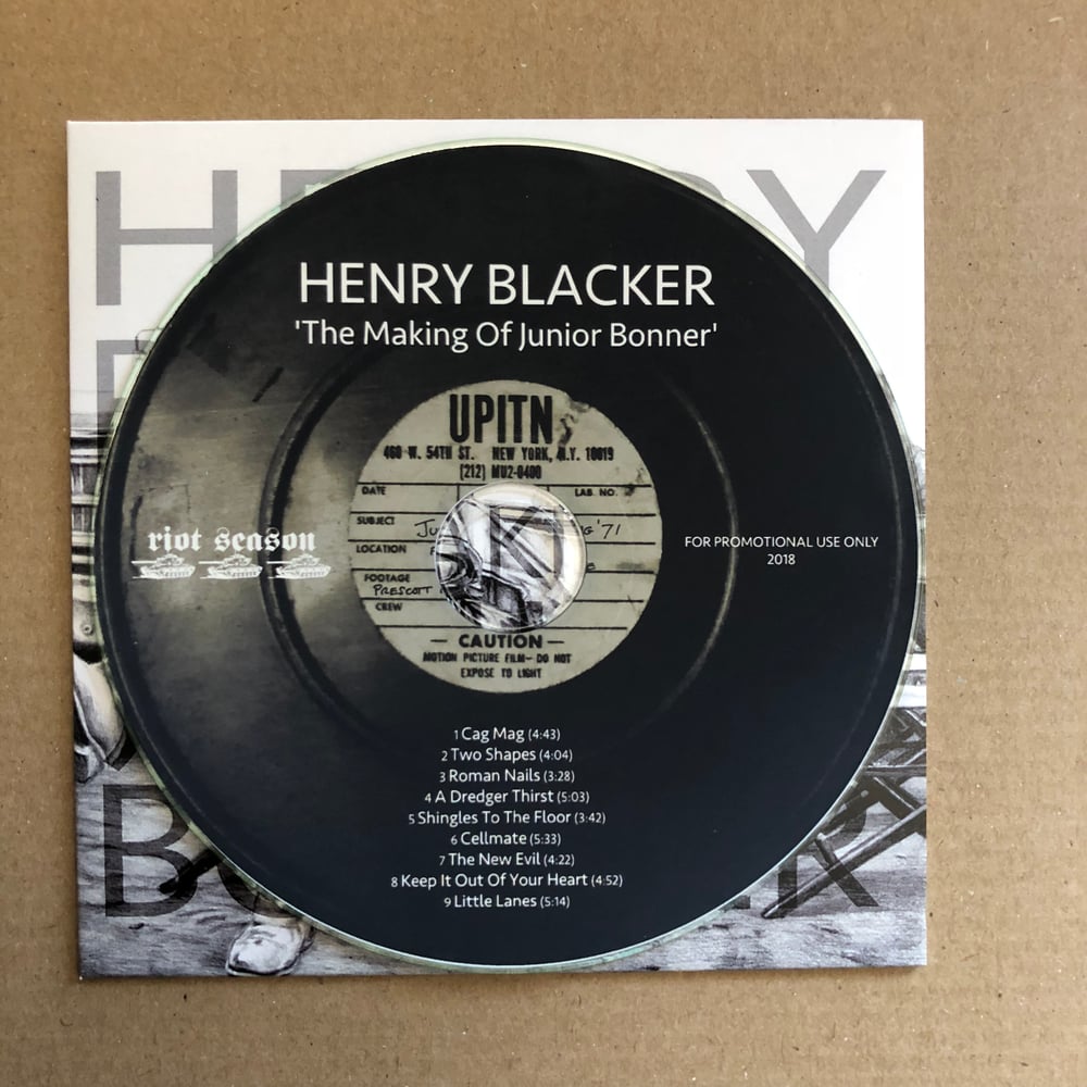HENRY BLACKER 'The Making Of Junior Bonner' Promo CD-R