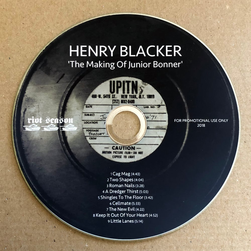 HENRY BLACKER 'The Making Of Junior Bonner' Promo CD-R