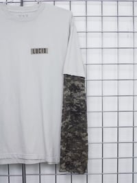 Image 2 of TACTICAL TEE (CEMENT/DIGITAL CAMO)