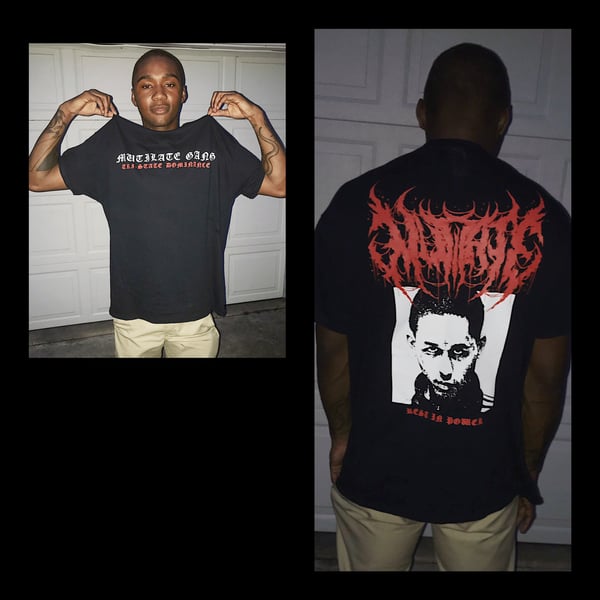 Image of MUTILATE REST IN POWER FREDO SANTANA T-SHIRT