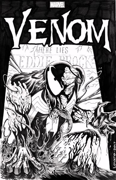 Image of Here lies Eddie print