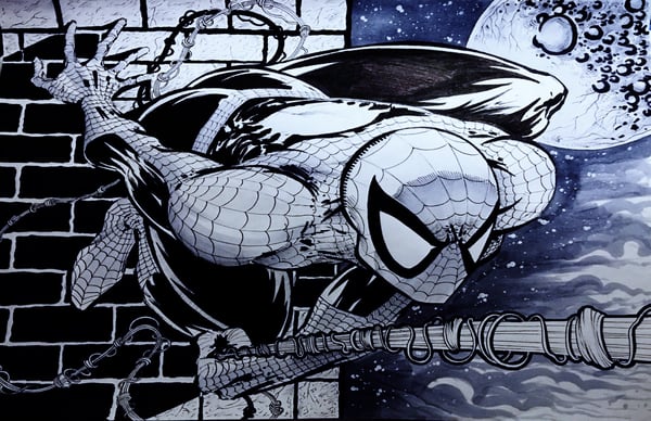 Image of Spidey Moon print