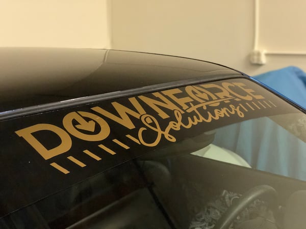 Image of 29” Downforce Solutions version 2 window banner