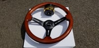 Image 1 of Real Wood 100% Brand New NRG Steering wheel