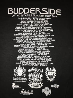 Image of Agent Budderside US Tour T Shirt