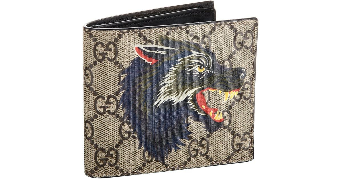 gucci wallet with wolf