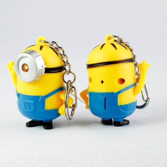 Image of Replica Minion Keychain with Flashlight Eye - 1 Cent Only! Pay Plus Shipping & Handling.