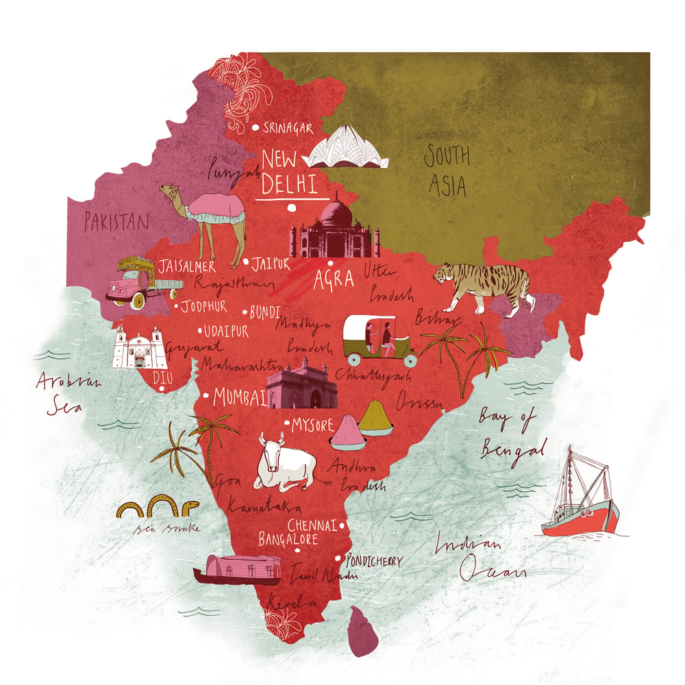 Image of Map of India
