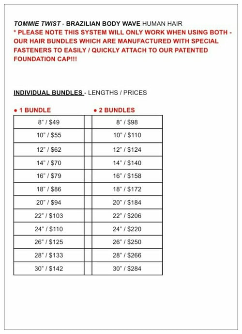 Image of BRAZILIAN BODY WAVE: BUNDLES / CLOSURES