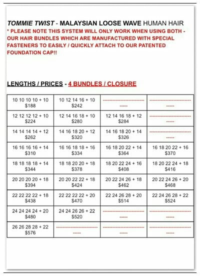 Image of MALAYSIAN LOOSE WAVE: BUNDLES / CLOSURE ( FREE PART )