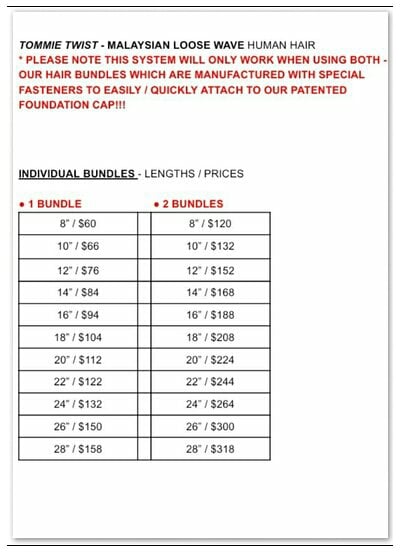 Image of MALAYSIAN LOOSE WAVE: BUNDLES / CLOSURE ( FREE PART )