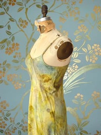 Image 1 of eco print silk slip dress