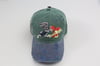 Bugs Bunny Space Jam Green & Blue Distressed 2-Tone Dad Hat