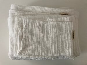 Image of cotton gauze duvet cover set