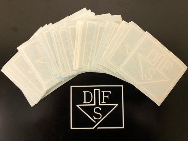 Image of DFS logo sticker