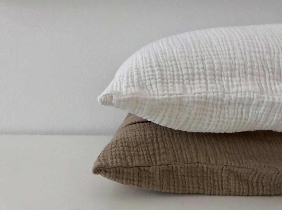 Image of cotton gauze pillowcase