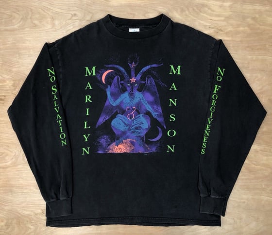 Image of Vintage 1996 Marilyn Manson No Forgiveness L/S Tee