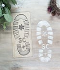 Santa Claus Boot Stencil 